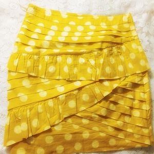 Anthropologie Leifsdottir Ruffle Layers Skirt Sz 0